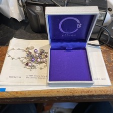 Interesting Boxed B Silver Next Necklace And Very Small Wristband