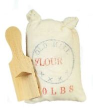 Dolls House Flour Sack & Scoop Old Fashioned Kitchen Store Shop Accessory 