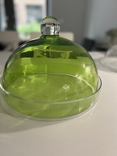 large bowl with dome serving cupcake stand display