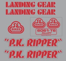 SE Racing PK ripper decal Set