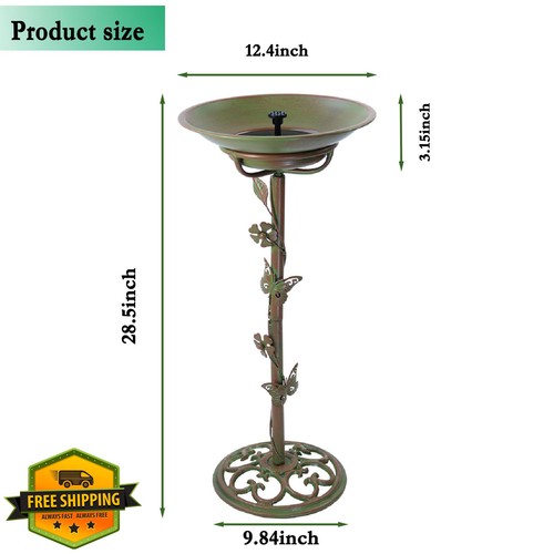 Mnrylkb solar bird bath - bird,