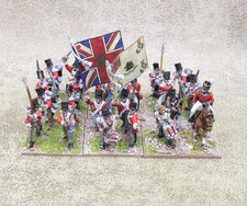 28mm Napoleonic metal BRITISH INFANTRY x24 Well Painted Warlord Games 33697