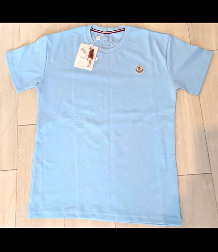 Moncler mens blue cotton - blue,