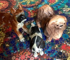 3 Vintage Dogs Bone China