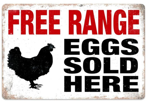 Free range eggs sold here - sold,