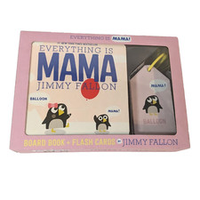 Everything Is Mama by Jimmy Fallon Board Book & Flash Card Box Set, 1st Printing