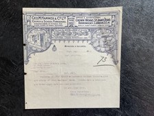 Geo. M. Hammer & Co. Ltd., Bermondsey, Church & School Furnishers - 1930 Letter