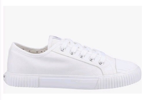 Womens white hush puppies - hush,