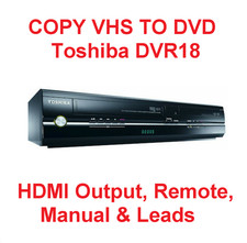 Toshiba DVR18 VHS DVD Recorder