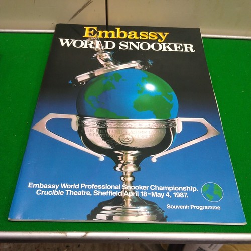 World snooker programme - programme,
