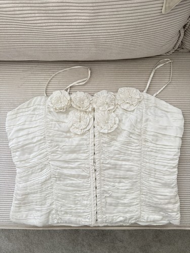 Zara womens flower ruched - zara, 3d