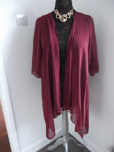 Sheer burgundy with
