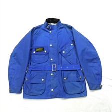 Barbour International A7 Brass XL Blue Limited British Motorcycle Jacket