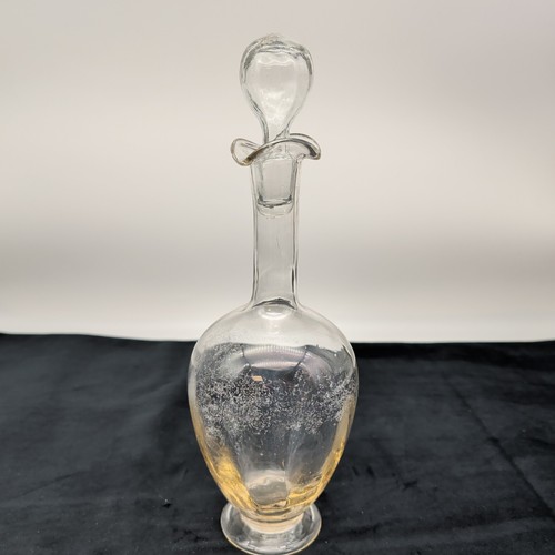 Antique footed decanter round - antique,