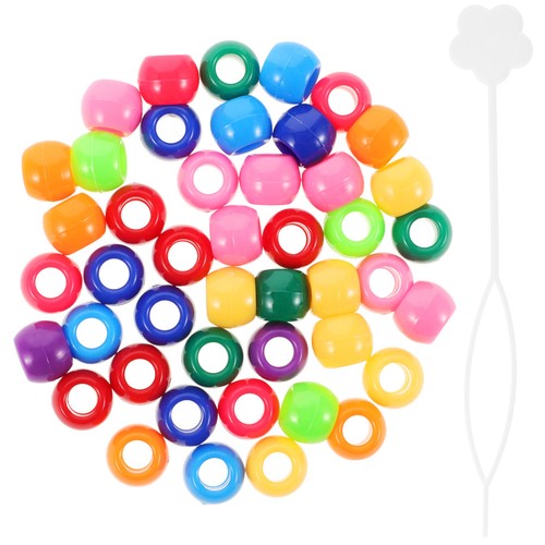 Reusable acrylic hair beads - acrylic,