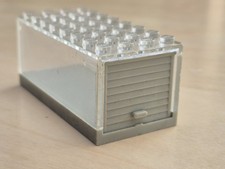 Vintage Lego Garage 721	 - 4 x 8 x 3 Box - HO with Trans-Clear Top And Door 722