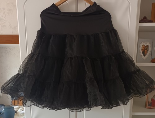 Black net petticoat - petticoat, size