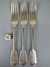 Silver plated dinner forks - forks, 3