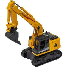YELLOW EXCAVATOR CONSTRUCTION