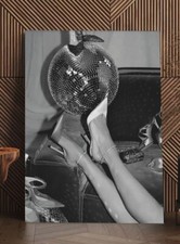 Disco Ball Shoes Fashion Wall