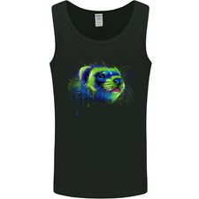 A Ferret Watercolour Mens Vest