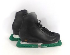 Pair of Women's Riedell Ice Skates Jackson in Black Size 10 DV US