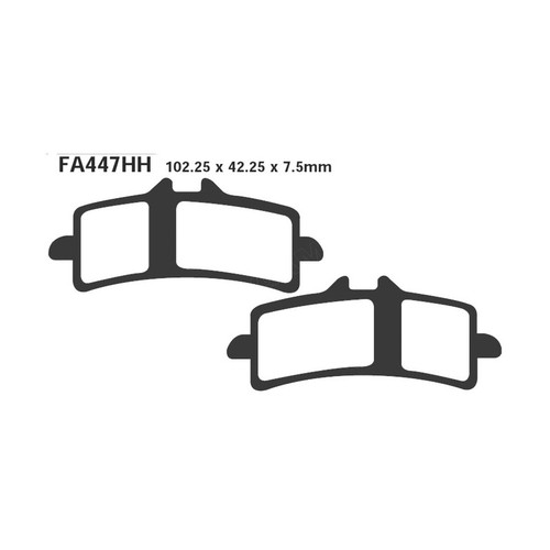 Pair ebc gpfax brake pads - brake,
