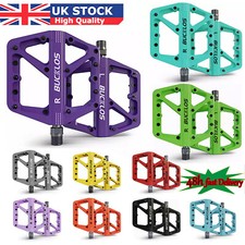 MTB Pedals Flat 9/16" Mountain BMX Bike 4 Bearing Enduro Road Platform Pedal UK