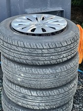 Volkswagen Golf 15" Genuine Wheel Trims & TYRES x4 Hub Cap Golf MK7 VW 5G0601147