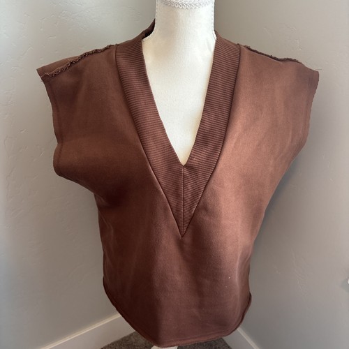 Zara plush vest chocolate - plush,
