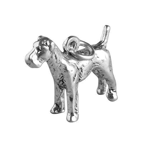Sterling silver airedale - sterling,
