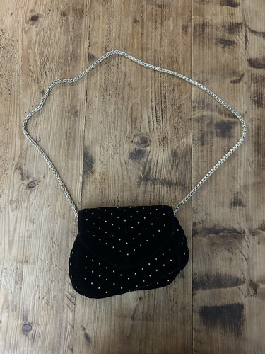 Topshop black velvet quilted - topshop,