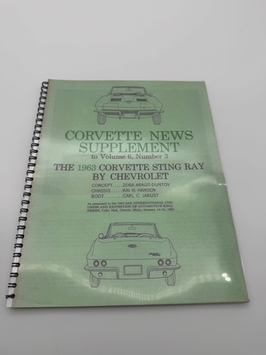 Corvette news supplement 1963 - supplement,