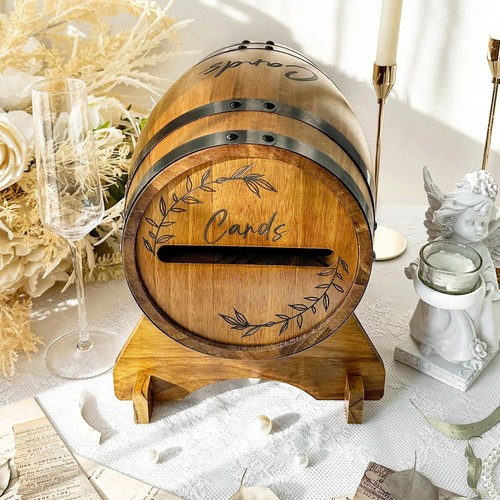 Wooden wedding card box - , with