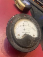 Vintage Voltmeter Metal 8.5 X6