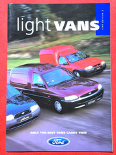 1998 FORD LIGHT VANS Sales Brochure - Fiesta 35 50 Courier Escort 55 75 MINT