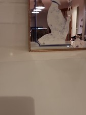 Josephine Currie Vintage Gold Framed Women 1970s Picture Wall Mirror