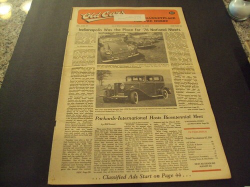 Old cars magazine vol - magazine,