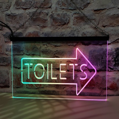 Toilets arrow washroom led - arrow,