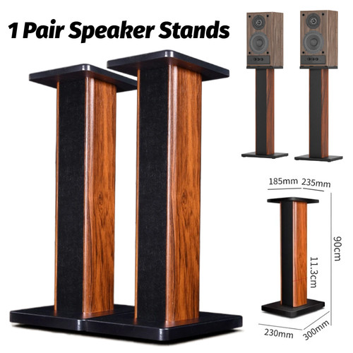 90cm speaker stands wood - 2x,