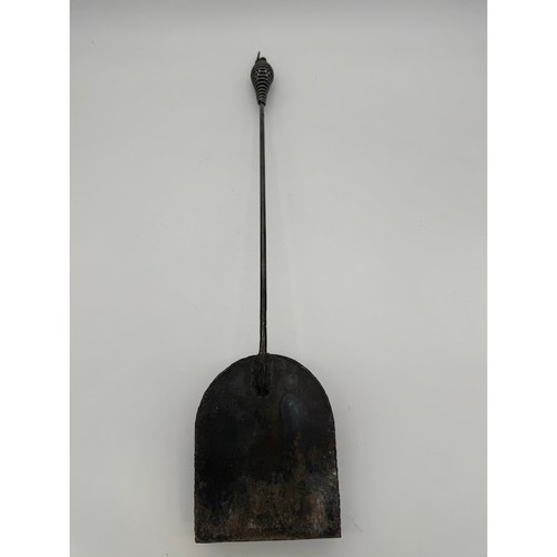 Antique hand forged coal ash - coal,