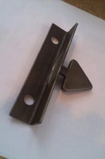 gate catch door latch for metal iron gates reversible grey metal finish
