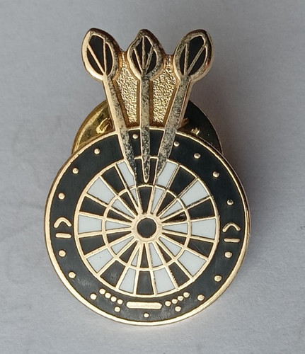 Darts dartboard enamel lapel - enamel,