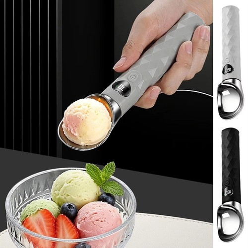 Heated ice cream scoop - cream,