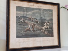 Pair of Antique Etchings, Equestrian Interest, Framed, H45xW52cm