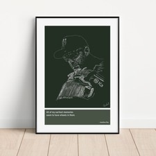Jonathan Rea Sketch Art Print
