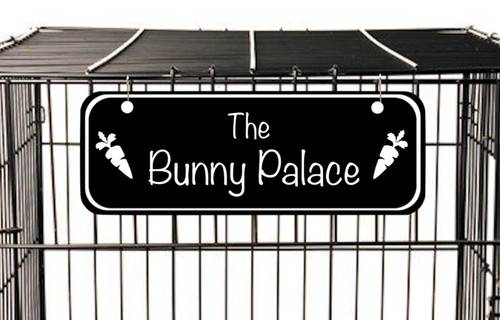Pet name plate sign bunny - sign,