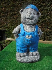 Teddy bear with cap concrete - teddy,