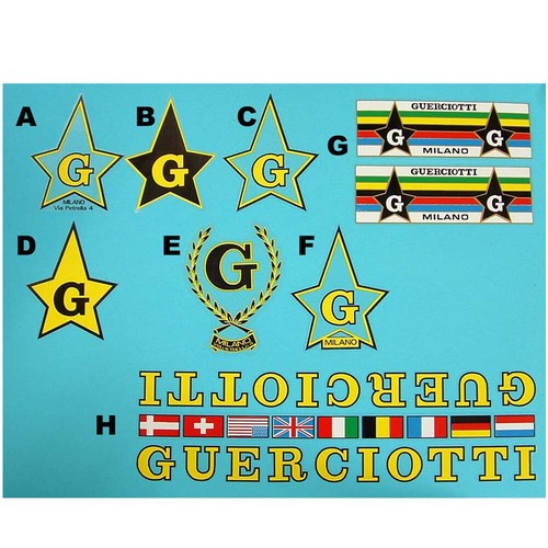 Guerciotti set decals - guerciotti, of