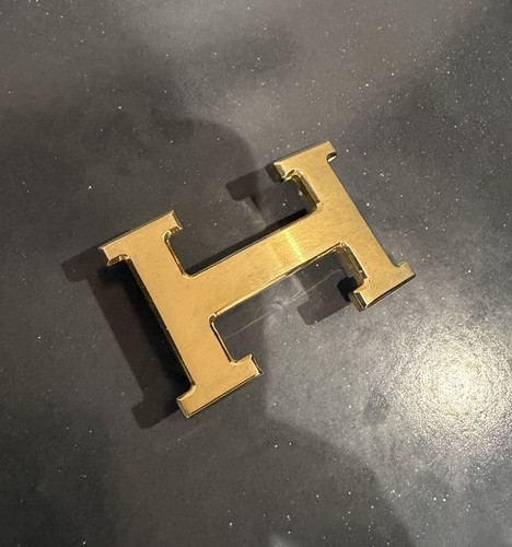 Hermes 18k gold belt buckle - hermes,